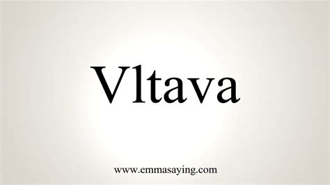 vltava river pronunciation